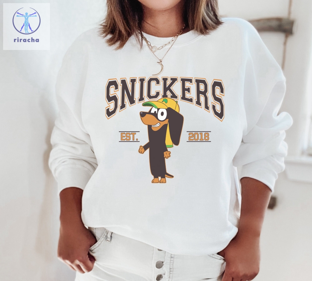 Funny Snicker Est 2018 Sweatshirt Bluey Sweatshirt For Adults Bluey Characters Bluey Tshirt Adults Fathers Day Gift Ideas Unique