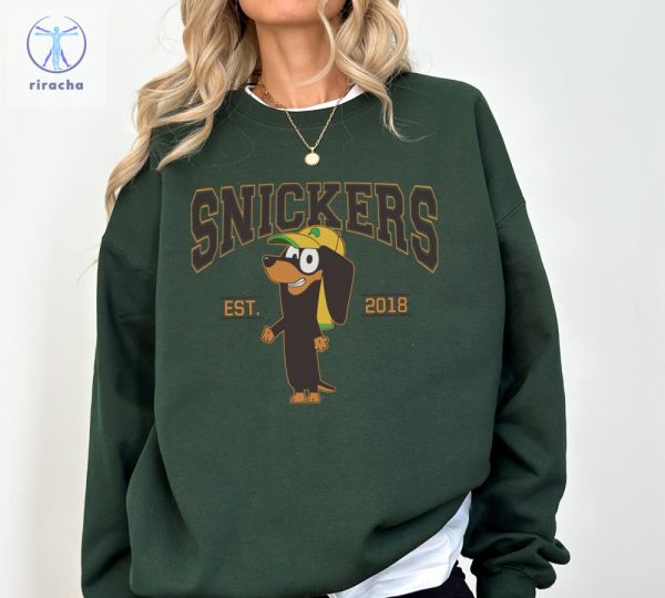 Funny Snicker Est 2018 Sweatshirt Bluey Sweatshirt For Adults Bluey Characters Bluey Tshirt Adults Fathers Day Gift Ideas Unique riracha 2