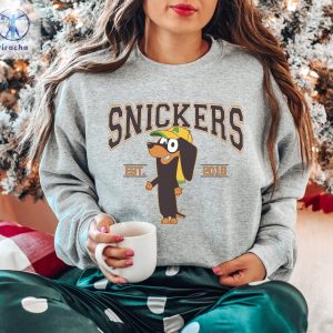 Funny Snicker Est 2018 Sweatshirt Bluey Sweatshirt For Adults Bluey Characters Bluey Tshirt Adults Fathers Day Gift Ideas Unique riracha 6