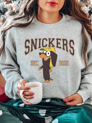 Funny Snicker Est 2018 Sweatshirt Bluey Sweatshirt For Adults Bluey Characters Bluey Tshirt Adults Fathers Day Gift Ideas Unique riracha 6