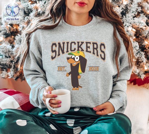Funny Snicker Est 2018 Sweatshirt Bluey Sweatshirt For Adults Bluey Characters Bluey Tshirt Adults Fathers Day Gift Ideas Unique riracha 6