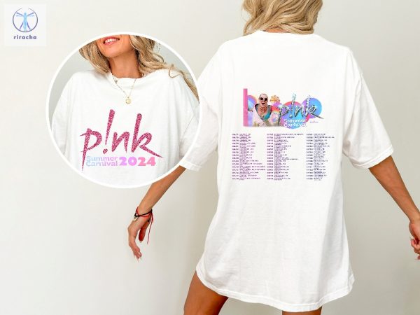 Pink Singer Summer Carnival 2024 Tour Shirt Pink Tour Tshirt Trustfall Album Shirt P Nk Tour 2024 Unique riracha 2