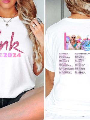 Pink Singer Summer Carnival 2024 Tour Shirt Pink Tour Tshirt Trustfall Album Shirt P Nk Tour 2024 Unique riracha 3