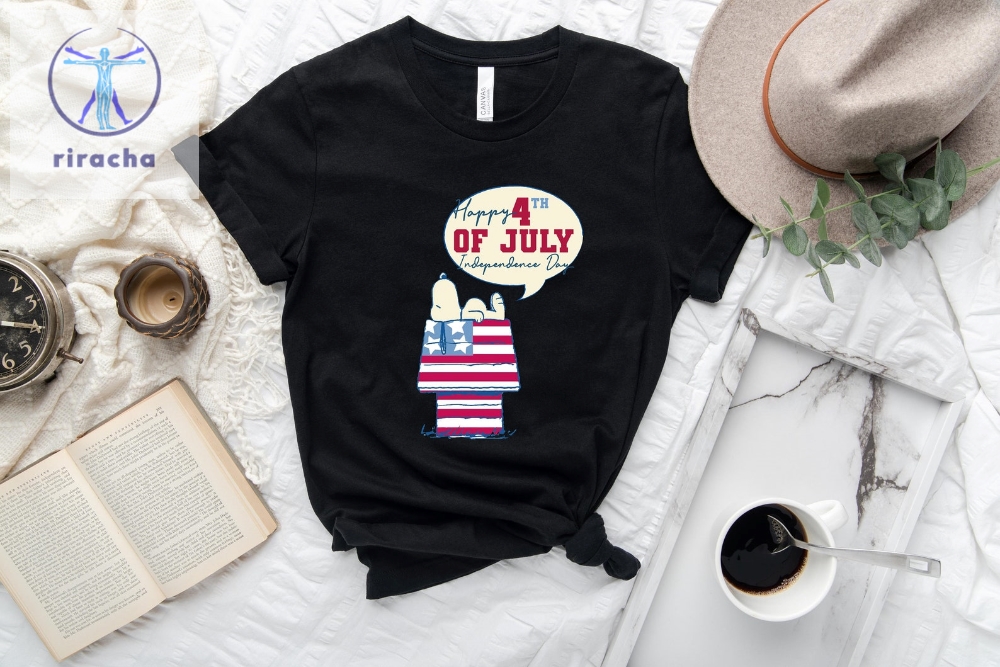 Military Snoopy American Flag Shirt Happy Wednesday Snoopy Shirt Snoopy Dog Cartoon Shirt Snoopy Fourth Of July Shirt