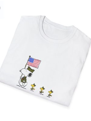 Memorial Day T Shirt American Flag T Shirt Independence Day T Shirt Snoopy Fourth Of July Shirt Snoopy Fourth Of July T Shirt Unique riracha 3