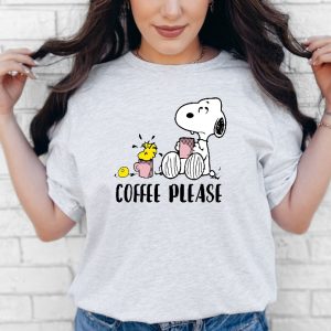 Snoopy Peanuts Tee Shirt Snoopy Woodstock Coffee Please Shirt Snoopy Coffee Please Shirt Hoodie Sweatshirt riracha 2