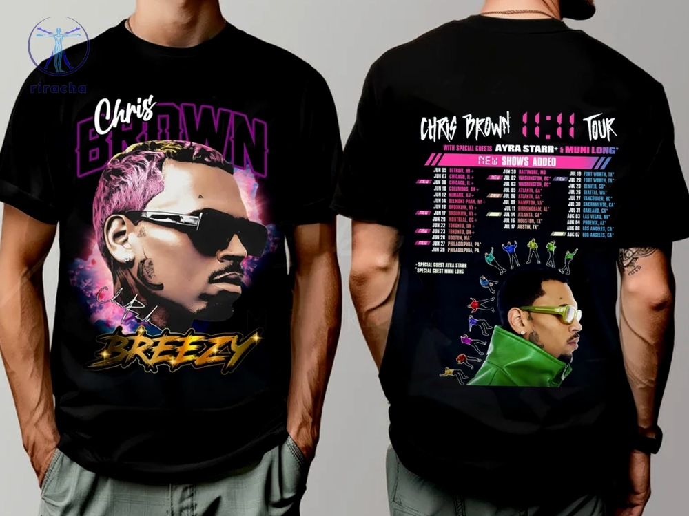 Chris Brown Shirts Chris Brown Tour 2024 T Shirt Hoodie Chris Brown 11 11 Tour Chris Brown 11 11 Tour Setlist Shirt Unique