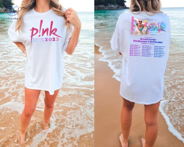 Pink Set List 2023 Shirt Pink Tour Shirt Trustfall Album Tee Pink On Tour Shirt Pink Tour Merch Summer Carnival Tee Unique riracha 1