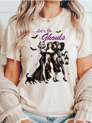 Halloween Lets Go Ghouls Shirt Halloween Sweatshirts Retro Halloween Cowgirl Shirt Western Halloween Shirt riracha 2