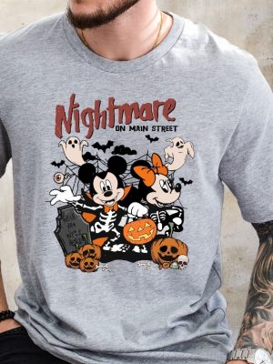 Disney Halloween Nightmare Shirt Mickey Minnie Halloween Shirt Disney Halloween Shirt Nightmare On The Main Street riracha 4