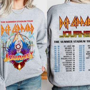 2024 Def Leppard And Journey Summer Stadium Tour Shirt Def Leppard Fan Shirt Def Leppard Shirt Womens Unique riracha 2