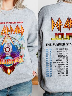 2024 Def Leppard And Journey Summer Stadium Tour Shirt Def Leppard Fan Shirt Def Leppard Shirt Womens Unique riracha 2