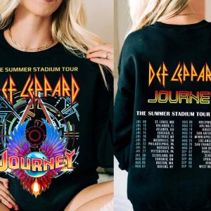 2024 Def Leppard And Journey Summer Stadium Tour Shirt Def Leppard Fan Shirt Def Leppard Shirt Womens Unique riracha 3