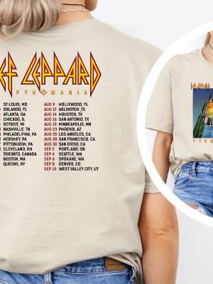 2024 Def Leppard And Journey Summer Stadium Tour Shirt Def Leppard Shirt Womens Def Leppard And Journey Merch Unique riracha 4