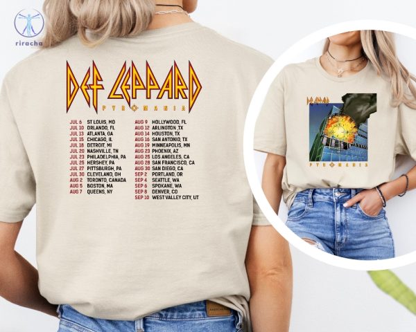 2024 Def Leppard And Journey Summer Stadium Tour Shirt Def Leppard Shirt Womens Def Leppard And Journey Merch Unique riracha 4