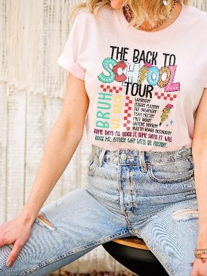 The Back To School Tour Shirt Bruh We Back Shirt Teacher Shirt School Shirt Back To School Retro Back To School Shirt riracha 4