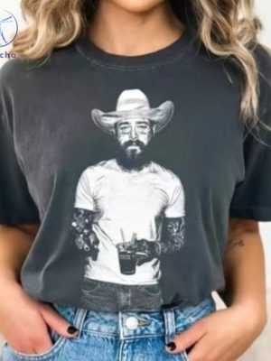 Post Malone Cowboy Hat Shirt I Had Some Help Post Malone Shirt Post Malone I Had Some Help Shirt Unique riracha 2