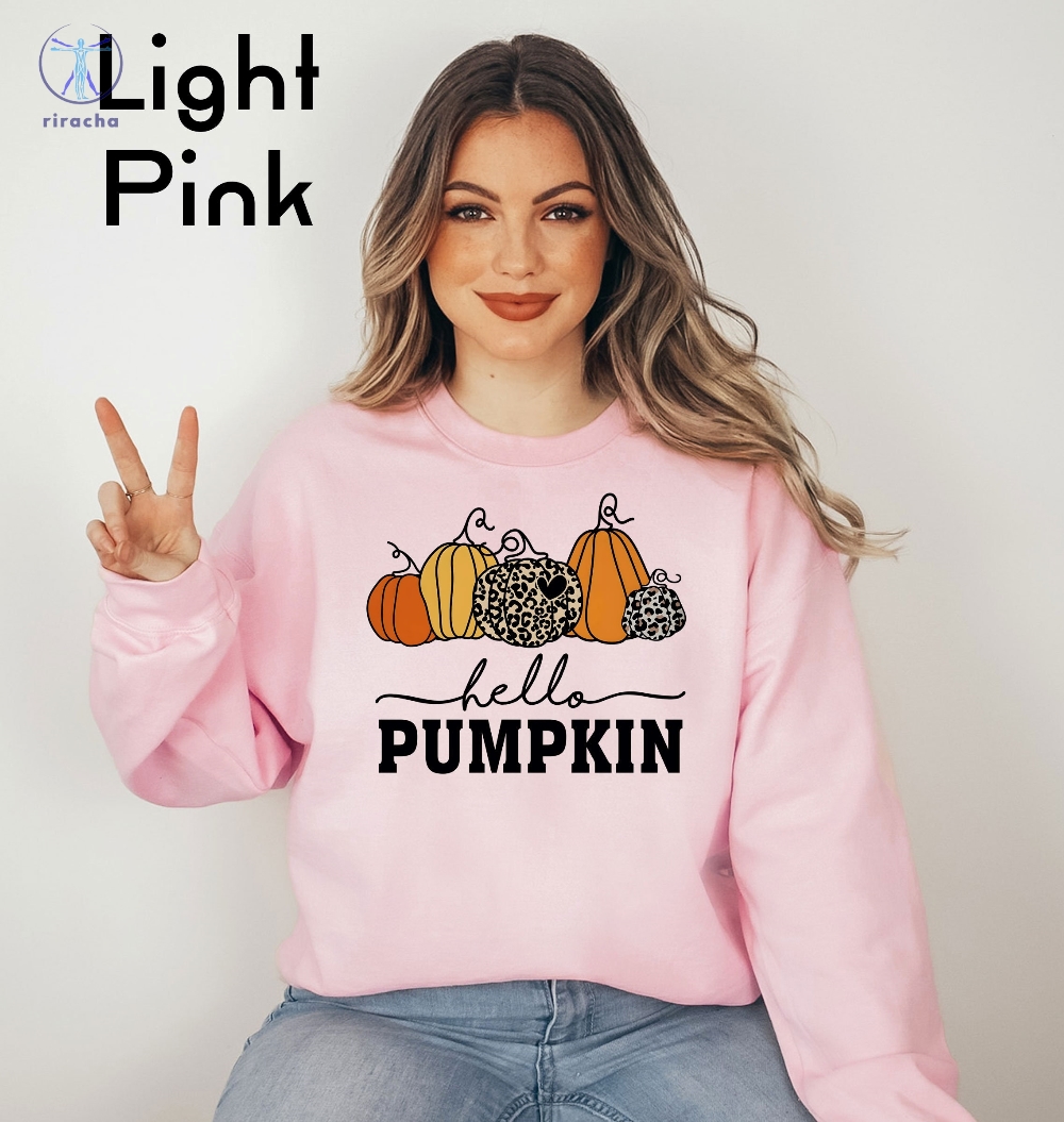 Hello Pumpkin Sweatshirt Cute Fall Sweatshirts For Women Thanksgiving Gift Halloween Sweatshirts For Women