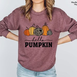Hello Pumpkin Sweatshirt Cute Fall Sweatshirts For Women Thanksgiving Gift Halloween Sweatshirts For Women riracha 3
