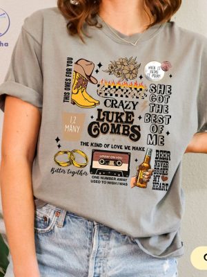 Luke Combs Tour Shirt Luke Combs Setlist 2024 Shirt Luke Bryan Tour 2024 Shirts Luke Combs Greatest Hits Shirts Unique riracha 2