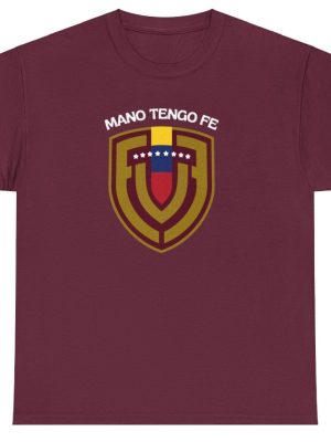 Venezuela Soccer Mano Tengo Fe Shirt La Vinotinto Logo Mundial De Futbol Venezuela National Soccer Team Unique riracha 7