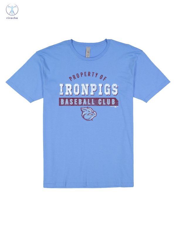 Property Of Ironpigs Baseball Club Tee Shirt Property Of Ironpigs Baseball Club Shirts Hoodie Sweatshirt Unique riracha 1
