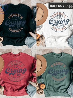 Theres No Crying In Baseball Shirt Funny Baseball Tees Sports Mom Gifts Game Day Shirt Basketball Ball Mom Shirt riracha 4