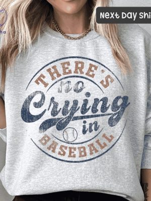 Theres No Crying In Baseball Shirt Funny Baseball Tees Sports Mom Gifts Game Day Shirt Basketball Ball Mom Shirt riracha 6