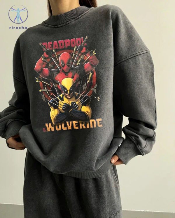 Deadpool Wolverine Shirt Deadpool 3 Movie Shirt Deadpool And Wolverine Shirt Hugh Jackman Deadpool And Wolverine Tee riracha 2
