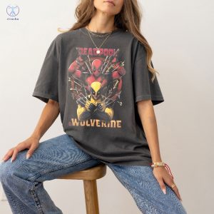 Deadpool Wolverine Shirt Deadpool 3 Movie Shirt Deadpool And Wolverine Shirt Hugh Jackman Deadpool And Wolverine Tee riracha 3