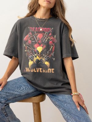 Deadpool Wolverine Shirt Deadpool 3 Movie Shirt Deadpool And Wolverine Shirt Hugh Jackman Deadpool And Wolverine Tee riracha 3