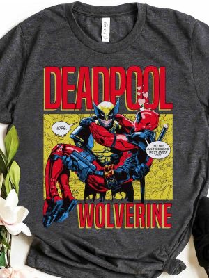 Marvel X Men Deadpool And Wolverine Movie 2024 Logo T Shirt Wolverine Logan Tee Mcu Fan Marvel Bestie Couple Tee riracha 2