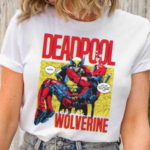 Marvel X Men Deadpool And Wolverine Movie 2024 Logo T Shirt Wolverine Logan Tee Mcu Fan Marvel Bestie Couple Tee riracha 3