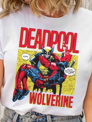 Marvel X Men Deadpool And Wolverine Movie 2024 Logo T Shirt Wolverine Logan Tee Mcu Fan Marvel Bestie Couple Tee riracha 3