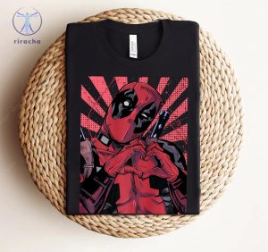 Marvel Deadpool Closed Hand Heart Shirt Disneyland Family Matching Shirt Marvel Comic Shirt Wdw Epcot Theme Park Shirt riracha 2