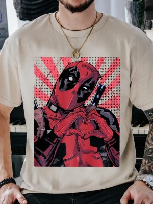 Marvel Deadpool Closed Hand Heart Shirt Disneyland Family Matching Shirt Marvel Comic Shirt Wdw Epcot Theme Park Shirt riracha 3