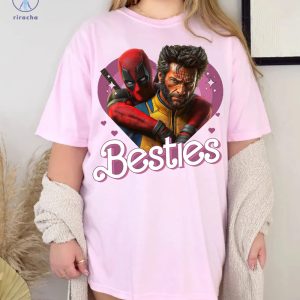 Cute Deadpool Wolverine Besties Forever Shirt Deadpool Wolverine Shirt Superhero Best Friends Shirt riracha 2