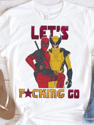 Funny Marvel X Men Deadpool And Wolverine Shirt Wolverine Logan Tshirt Mcu Fan Marvel Bestie Couple Tee riracha 2