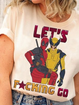 Funny Marvel X Men Deadpool And Wolverine Shirt Wolverine Logan Tshirt Mcu Fan Marvel Bestie Couple Tee riracha 3