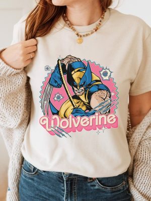 Wolverine Barbie Style Shirt Deadpool Shirt Superhero X Men Deadpool Shirt Deadpool 3 Shirt Deadpool Wolverine Shirt riracha 2