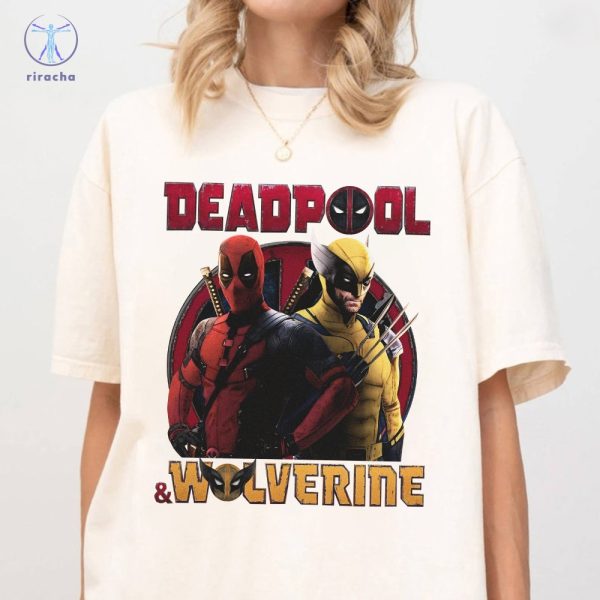 Deadpool And Wolverine Tshirt Deadpool 3 Movie Shirt Deadpool Wolverine Shirt Deadpool And Wolverine Tee riracha 1