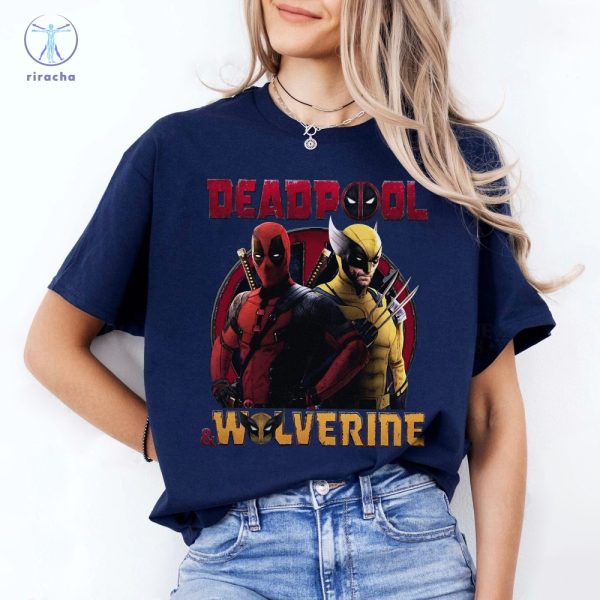 Deadpool And Wolverine Tshirt Deadpool 3 Movie Shirt Deadpool Wolverine Shirt Deadpool And Wolverine Tee riracha 3