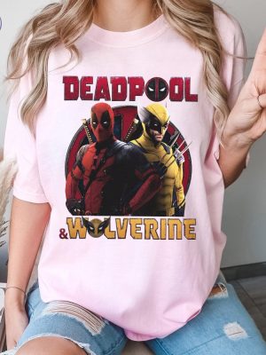 Deadpool And Wolverine Tshirt Deadpool 3 Movie Shirt Deadpool Wolverine Shirt Deadpool And Wolverine Tee riracha 4