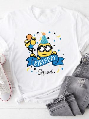 Birthday Squad Shirt Minion Birthday Boy Shirt Minion Lover Shirt Minion Shirts Near Me Minion T Shirt Unique riracha 4