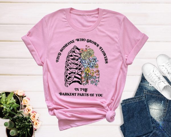 Zach Bryan Find Someone Who Grows Flowers In The Darkest Parts Of You T Shirt Sun To Me Lyrics T Shirt Unique riracha 1
