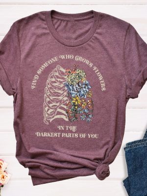 Zach Bryan Find Someone Who Grows Flowers In The Darkest Parts Of You T Shirt Sun To Me Lyrics T Shirt Unique riracha 3