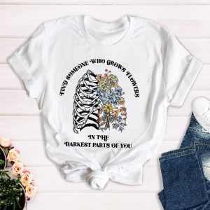Zach Bryan Find Someone Who Grows Flowers In The Darkest Parts Of You T Shirt Sun To Me Lyrics T Shirt Unique riracha 4