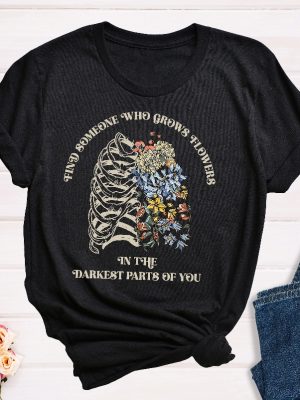 Zach Bryan Find Someone Who Grows Flowers In The Darkest Parts Of You T Shirt Sun To Me Lyrics T Shirt Unique riracha 6