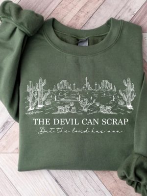 Zach Bryan Quittin Time Tour Merch The Devil Can Scrap But The Lord Has Won T Shirt Zach Bryan Sweatshirt Unique riracha 2