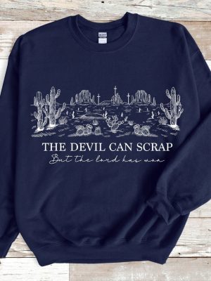 Zach Bryan Quittin Time Tour Merch The Devil Can Scrap But The Lord Has Won T Shirt Zach Bryan Sweatshirt Unique riracha 4